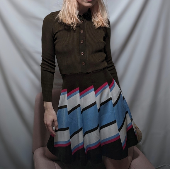 UNIQUE RARE 60s 70s Vintage Dress Size 4 Small Hong Kong - Picture 2 of 4